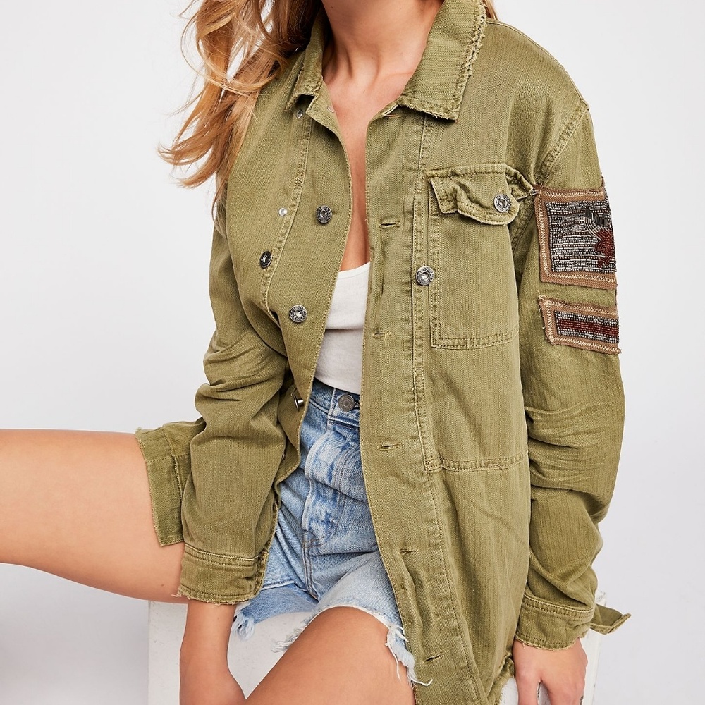 Free People military jacket